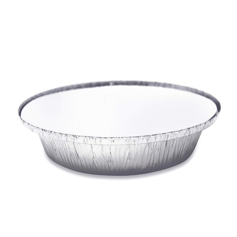 Fig & Leaf (45 Pack) Premium 9-Inch Round Foil Pans with Board Lids l Heavy Duty l Disposable Aluminum Tin for Roasting, Baking, or Cooking - Image 5